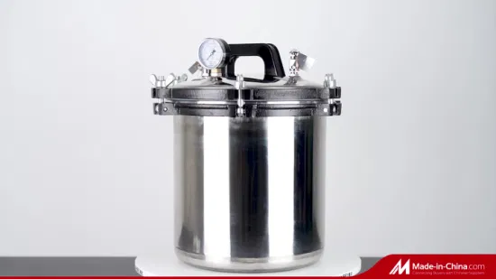 Autoclave esterilizador a vapor de acero inoxidable portátil con CE